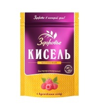 Кисель ЗДОРОВЬЕ 150гр малина  ZIP пакет 1/12