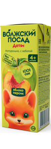 Сок Волжский Посад 0,2л Яблоко-Персик 1/27