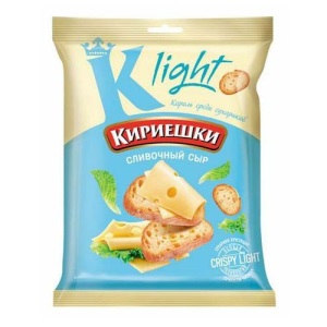 Сухарики Кириешки Лайт СЛИВОЧНЫЙ СЫР  80 гр БС524  1/22