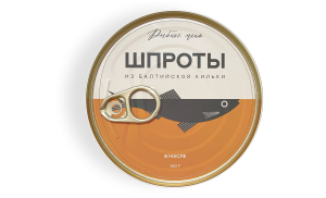 Шпроты РЫБНОЕ МЕНЮ копчёная в масле балтийская ключ 160 гр 1/36