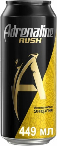 Напиток Энергетический Адреналин ВП Апельсин 0,449л ж/б 1/6