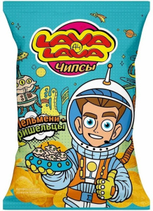 Чипсы Лава Лава 50гр вкус пельменей 1/24