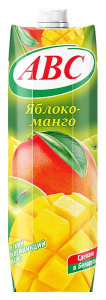 Сок АВС 1л нектар Яблоко манго с мякотью 1/12