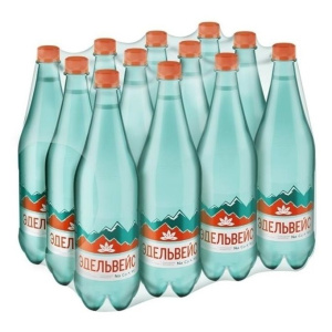 Вода Эдельвейс 1 л газ 1/12