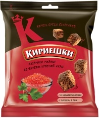 Сухарики Кириешки КРАСНАЯ ИКРА 40 гр БС103 1/60