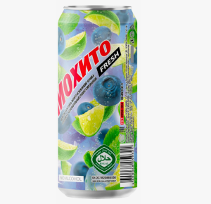 Напиток Мохито Очаково Черника-Голубика б/а ж/б 0,45мл 1/24