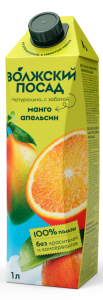 Сок Волжский Посад 1л Апельсин-Манго 1/12