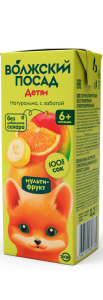 Сок Волжский Посад 0,2л Мультифрукт с 6 мес 1/27