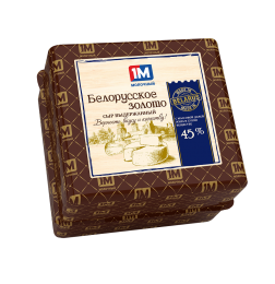 Сыр Молочный Гостинец Белорусское золото 45% круг вес Беларусь
