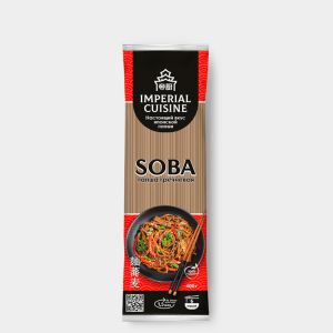 Лапша домашняя SOBA гречневая без пучков 400гр. 1/20 42К