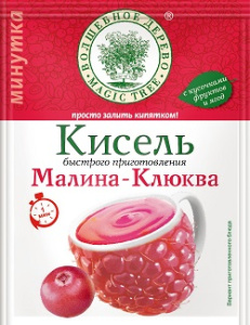 Волшебное Дерево Кисель Минутка малина-клюква 30гр 1/30