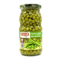Зел горошек ЕКО 480 г стекло