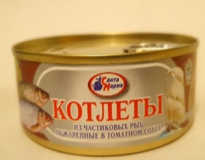 Котлеты из част. рыб обж в т/с Санта Мария 230гр ж/б 1/24