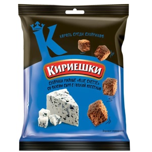 Сухарики Кириешки СЫР С ГОЛУБОЙ ПЛЕСЕНЬЮ 40 гр 1/60   БС558