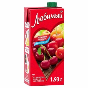 Сок Любимый  1,93 л Яблоко-Вишня-Черешня 1/6