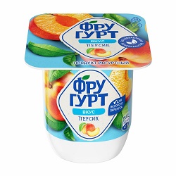 Йогурт Фругурт 2,5% Персик 115гр 1/12