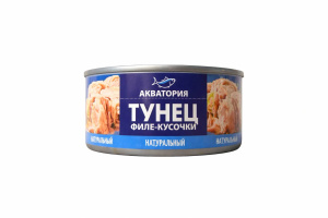 Тунец Акватория ФИЛЕ- КУСОЧКИ с/с 185 гр 1/24