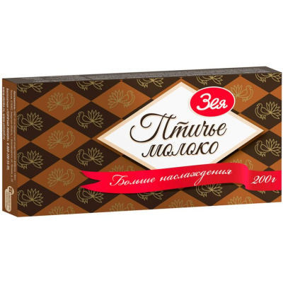 Конфеты х/к Птичье молоко 160гр Зея 1/20
