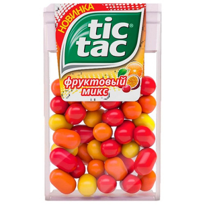 Драже Тик Так 16гр ФРУКТОВЫЙ МИКС  1/12