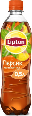Напиток Чай Липтон холодный 0,5 л Персик ПЭТ 1/12