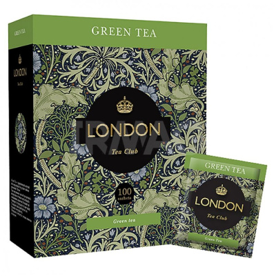 Чай Лондон (London Tea Club) 100пак Зеленый сашет 1/8
