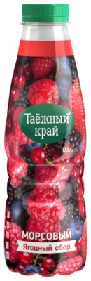 Морс Таежный край 0,5л ЯГОДНЫЙ СБОР 1/12